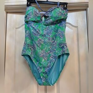 Lilly Pulitzer Jagger Swimsuit Cabana Green Keepin It Reel 💚